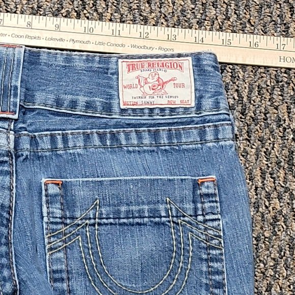 True Religion Horseshoe Pocket Sammy Jeans Size 27 Designer Denim Luxury Denim - Picture 15 of 16